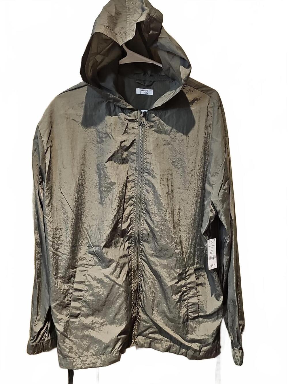 Ardene Women Olive Full Zip Hooded Track Jacket S NWT Retail $45